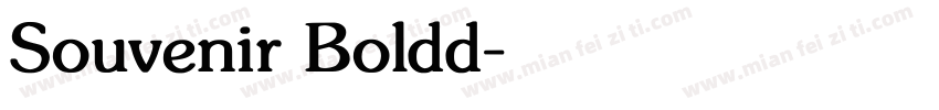 Souvenir Boldd字体转换